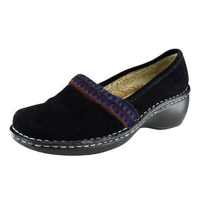 Naturalizer Sz 8 W Black Clog Leather Women Slippers - Image 1 of 4