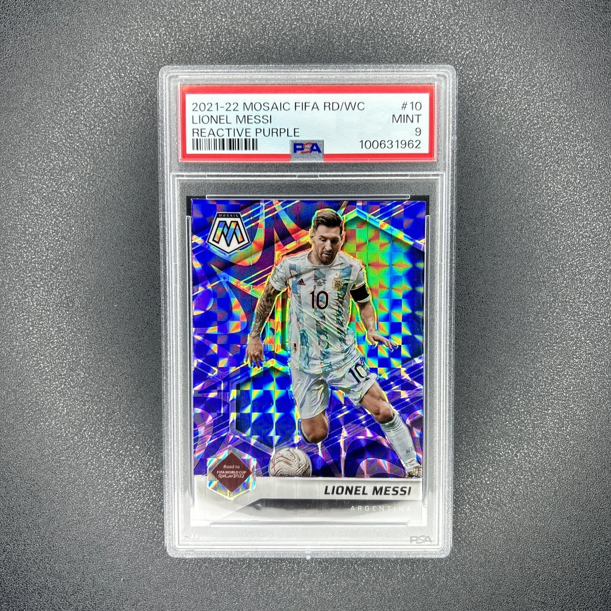 2021-22 Panini Mosaic FIFA Road to World Cup Lionel Messi #10 for