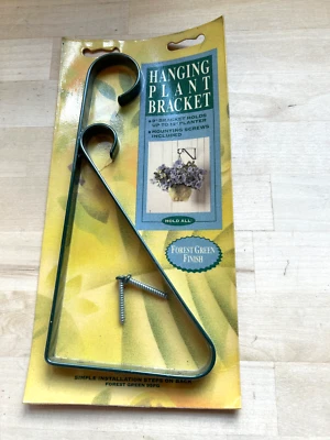 Suporte para planta suspensa Amertac 9" - Acabamento verde floresta - Suporta até 12" planta - Imagem 1 de 4