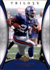 2007 Upper Deck Trilogy Gold Giants Football Card #65 Brandon Jacobs /99
