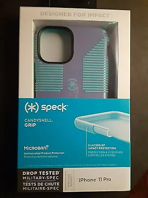 Apple iPhone 11 Pro Speck Candyshell Grip Case (Purple & Blue) - Image 1 of 4