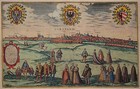 Nürnberg - Nurnberg. Norenberga, urbs - Braun & Hogenberg 1580 -Rares Altkolorit