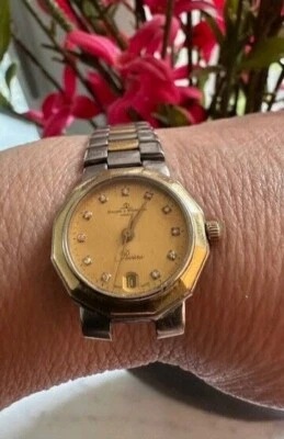 BAUME MERCIER RIVIERA WOMAN'S WATCH STAINLESS STEEL AMD GOLD BAND - Image 1 of 4