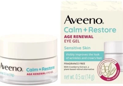 Gel debajo de los ojos Aveeno Calm & Restore Age Renewal - Sin fragancia - 0,5 oz Foto 1 de 4