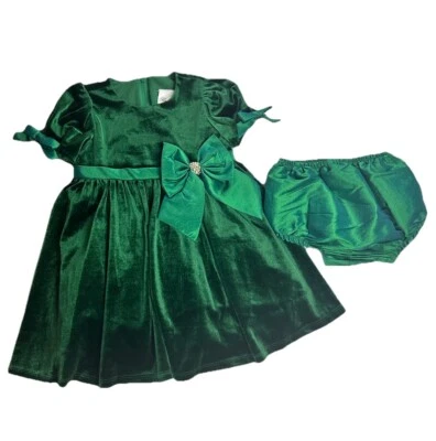 Conjunto de 2 peças de vestido e bloomer edições raras roupa de férias bebê menina 6-9 meses - Imagem 1 de 4