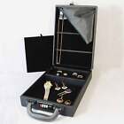 Compact Jewelry Attaché Carrying Case w Combo Lock 8 1/2' x 12 1/8' x 2 1/4'H
