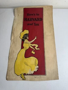 Antikes Original Poster Aquarell signiert 1910’er Harvard Pearle Eugenia Fidler - Bild 1 von 11