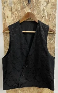 Engineered Garments Reversible Black Waistcoat Lined Vest Made In USA Small - Picture 1 of 9