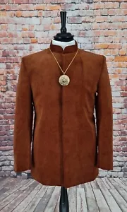Tuta in velluto a coste tabacco fine anni 60 5 bottoni slim fit mod freakbeat abbigliamento psiche - Foto 1 di 5