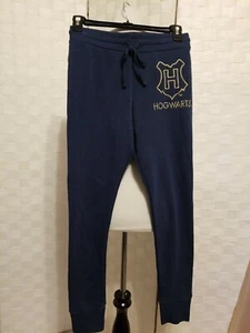 Harry Potter Junior Girls Sz Small Sweatpants Gold Embroidery HOGWARTS - Picture 1 of 12