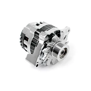 Universal GM 7935 CS130 Serpentine 130 Amp Alternator [Chrome] - Picture 1 of 3