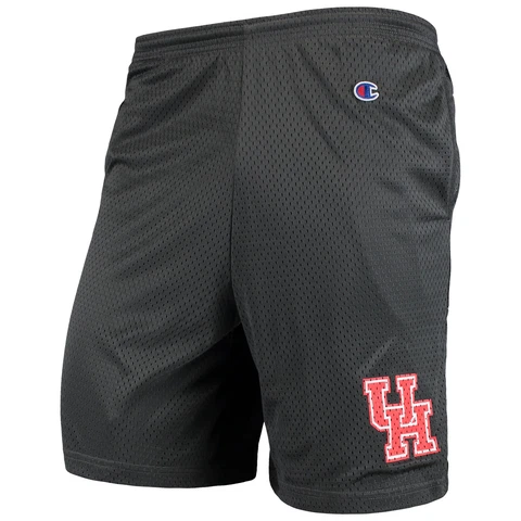 Men's Champion Charcoal Houston Cougars College Mesh Shorts Cover