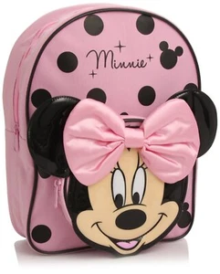 Disney Minnie Pink Backpack School Bag 3D Bow Design NEW OFFICIAL - Picture 1 of 2