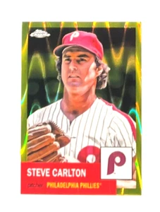 2022 Topps Chrome Platinum Anniversary Steve Carlton 120/250 Yellow Lava - Picture 1 of 3