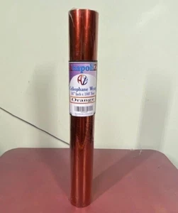 New Anapoliz Orange Cellophane Wrap Roll 16" inch x 100' Feet - Picture 1 of 7