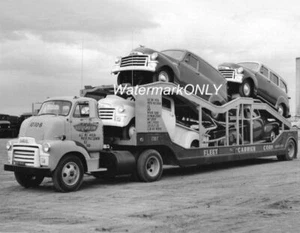 50er Jahre GMC Trucks auf 10 Rad Semi Auto Transporter Rig FOTO! #(8) - Bild 1 von 2