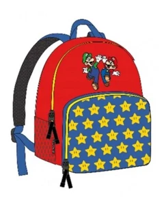 Nintendo Super Mario Rucksack Kinder Jungen Kindergarten Tagesmutter Tasche 28cm - Bild 1 von 2