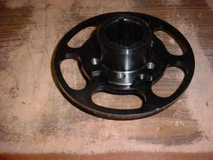 SUPERCHARGER CRANK HUB & DEGREE RING FOR SBC SMALL BLOCK CHEVY 327 BLOWER PULLEY - Picture 1 of 2