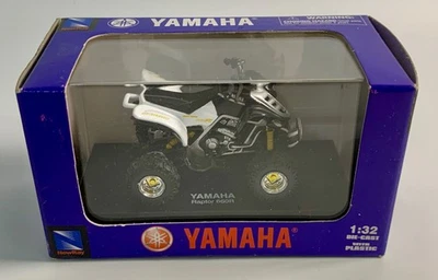 NIB New-Ray Yamaha Raptor 660R ATV 4-Wheeler Quad 1:32 Diecast Model - Image 1 of 4