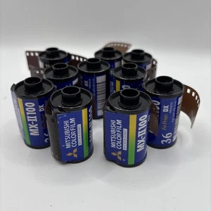 Lote de películas a color Mitsubishi (10) MX-II100 CADUCADAS proceso DX sin caja #36 por rollo - Imagen 1 de 5