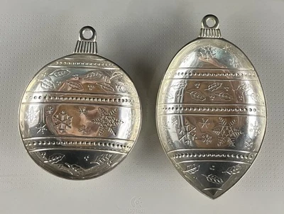 2 bandejas de baratijas con forma de adorno International Silver Co decoración navideña Foto 1 de 4