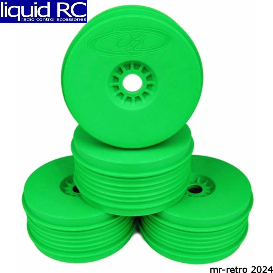 De Racing Psb8g Green Speedline Plus Buggy Wheels for 1/8 Buggy 4pcs DERPSB8G