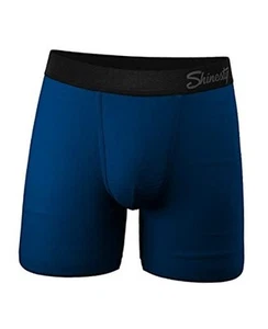Hammock Support Mens Boxer Briefs | Underwear Flyless | Anti Small Dark Blue - Picture 1 of 6