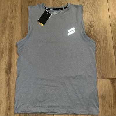 Camiseta sin mangas Hurley Exist Breathe gris jaspeado rendimiento pequeña para hombre Foto 1 de 4