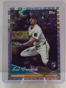 2023 Topps Sal Frelick RC Mojo Refractor Rookie Card Brewers #251 MLB Chrome - Picture 1 of 2