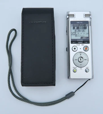 Olympus DM‑770 High Quality Audio Digital Voice Recorder Dictaphone USB 8BG Case - Image 1 of 4