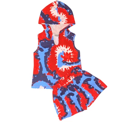 AnnLoren Girls Hoodie Tank and Shorts Set - Image 1 of 4