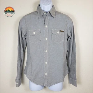 Civilianaire NWT Mens Shirt Black Stripe Made In USA! Size Small - Picture 1 of 18