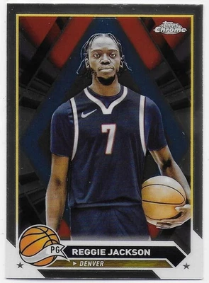 2023-24 Topps Chrome #168 Reggie Jackson - Denver Nuggets - Image 1 of 2