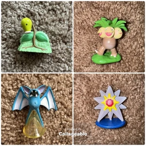 Pokemon TOMY Action Figure Vintage Lot Of Starmie, Bellsprout, Zubat,Exeggutor - Picture 1 of 1