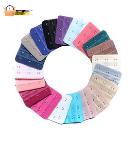 Extensión extensora de sujetador espaciado 3 ganchos 3 filas colores surtidos 22 piezas para mujeres damas - Imagen 1 de 12