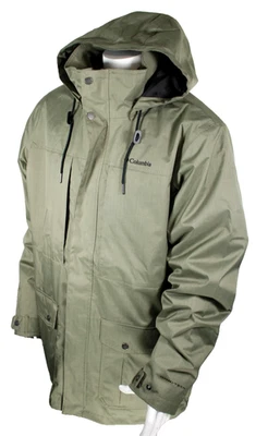 COLUMBIA Men Large-Tall Horizons Pine Omni-Tech 100g Hooded Jacket MSRP $240 - Image 1 of 4
