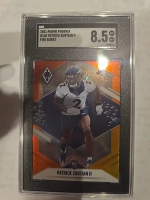 2021 Panini Phoenix - Rookie Patrick Surtain II #145 Fire Burst (RC) - Image 1 of 2