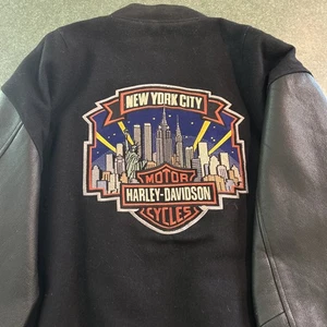 RAR New York City Harley Davidson Herren XXL Wolljacke Vintage NYC Skyline - Bild 1 von 8