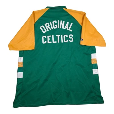 Jaqueta de aquecimento vintage Boston Celtics Jersey madeira clássica masculina 2XL - Imagem 1 de 4