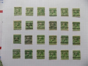 U S Coll'n of (24) used Diffn't cities PRECAN. DEFIN-7-27-A-1 C FRANKLIN- - Picture 1 of 2