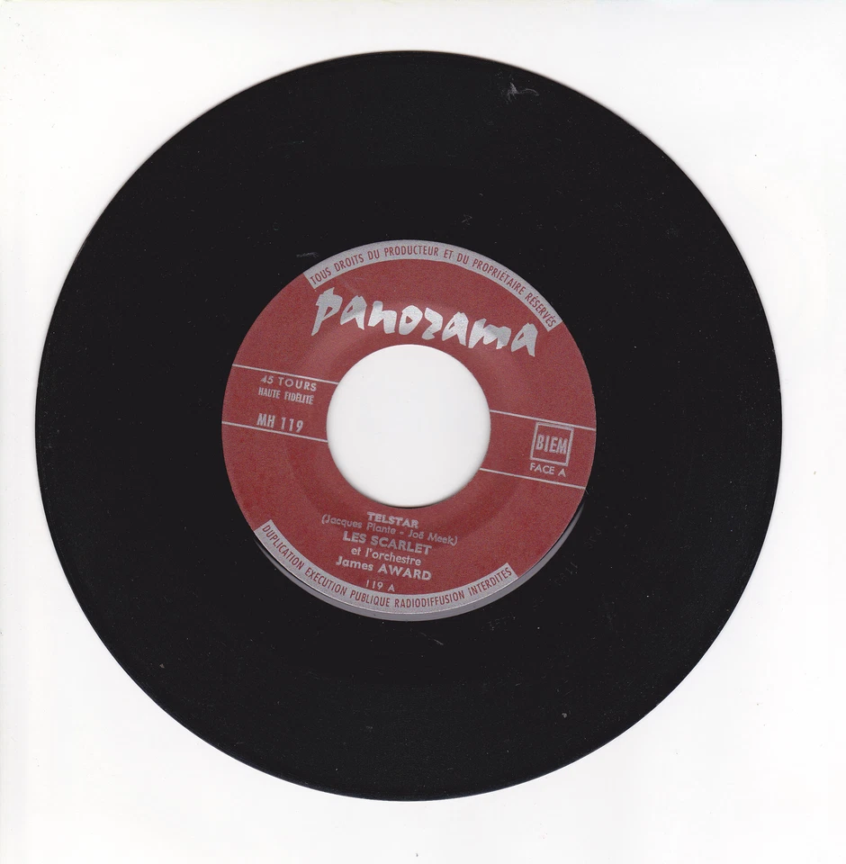 The Scarlet & Award James & Renaud Henri Vinyl 45 RPM Sp 7 " Telstar - Panorama - Image 1 of 1