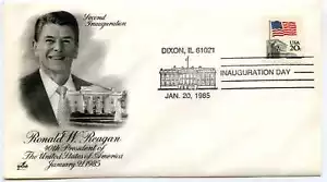 1985 Reagan Artcraft Inauguration Day Dixon Cover - Picture 1 of 1