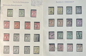 AUSTRALIA GV KANGAROOS & HEAD MINT/USED COLLECTION, X7 pages (#57) - Picture 1 of 4