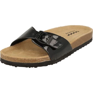 Softrelax Damen Schuhe 7420990070 Pantolette Slides Sandale Black Lack NEU