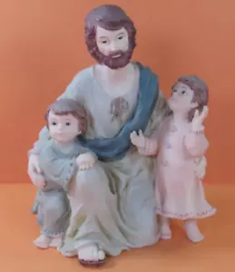 House of Lloyds "Life's Most Cherished Moments" Jesus mit Kindern 6,5" groß - Bild 1 von 18