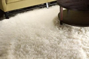 NATURAL FLOKATI WOOL FLOOR RUG SHAGGY HAND MADE GREEK 300x400 cm **NEW** - Picture 1 of 4