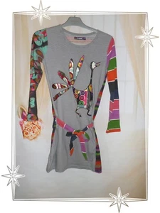 C - Robe Multicolore 27V3013 Mar de Plata Desigual Taille 11 - 12 ans - Picture 1 of 9