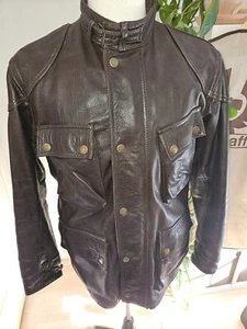 Belstaff Trialmaster Panther Heavy leather Jacket+Fleece removable lining Size M - Bild 1 von 24