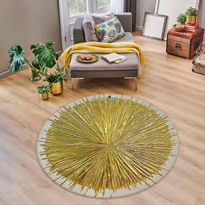 3D Dreamy Golden G8952 Non Slip Rug Mat Round Photo Carpet Skromova Marina Erin - Picture 1 of 5