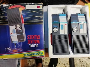 Walkie Talkies Deluxe Morse Sandasonic Mod.8383 con Antenna Telescopica vintage  - Foto 1 di 11